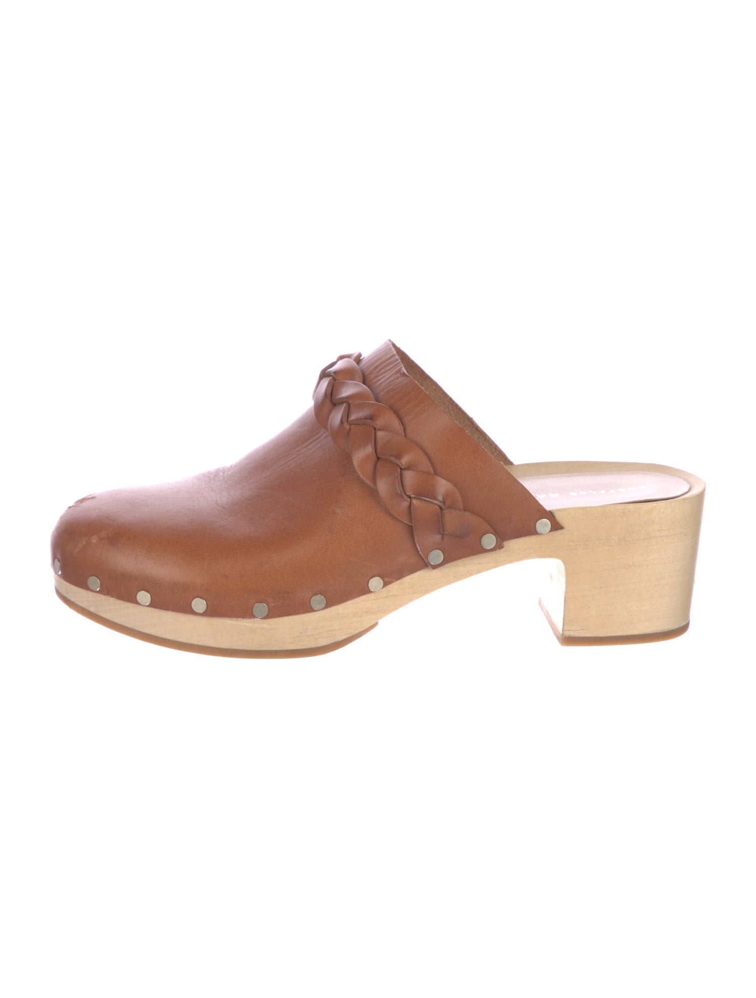 Loeffler Randall Leather Braided Accents Mules