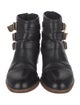 Loeffler Randall Leather Colorblock Pattern Lace-Up Boots