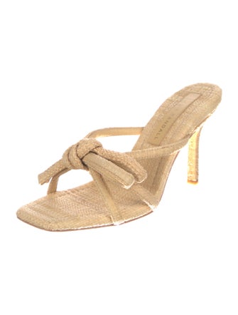 Loeffler Randall Straw Patterned Slides