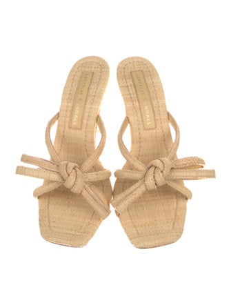 Loeffler Randall Straw Patterned Slides