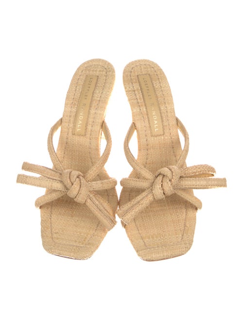 Loeffler Randall Straw Patterned Slides