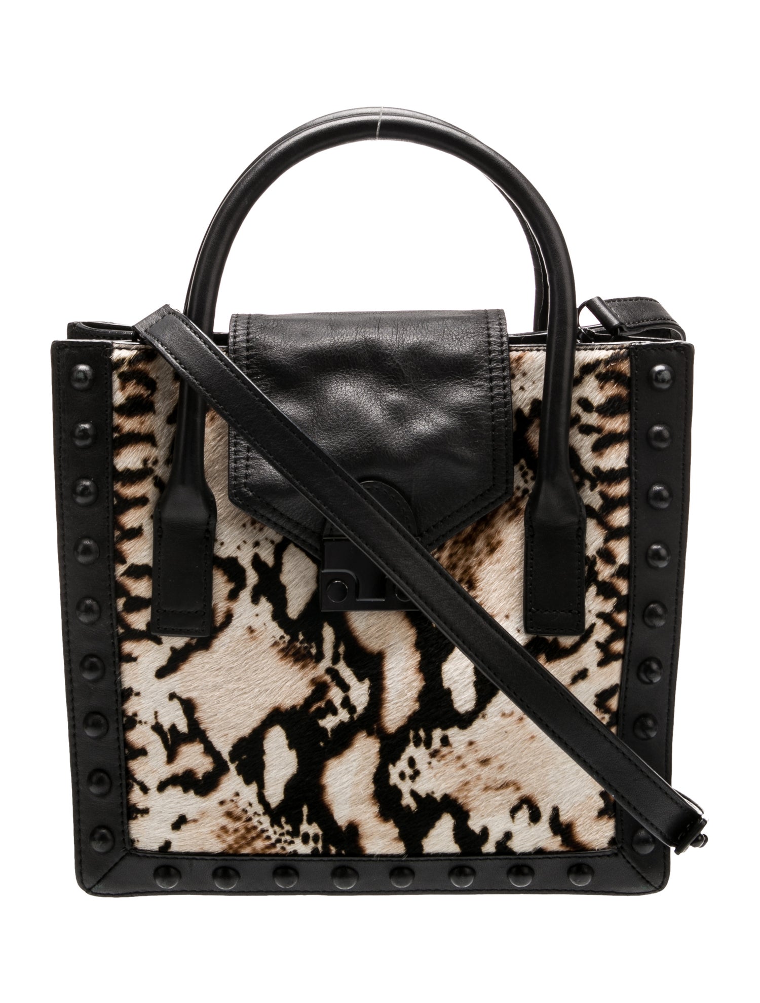 Loeffler Randall Leather Top Handle Bag