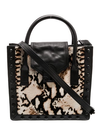 Loeffler Randall Leather Top Handle Bag