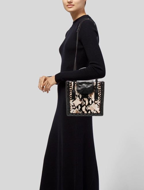 Loeffler Randall Leather Top Handle Bag