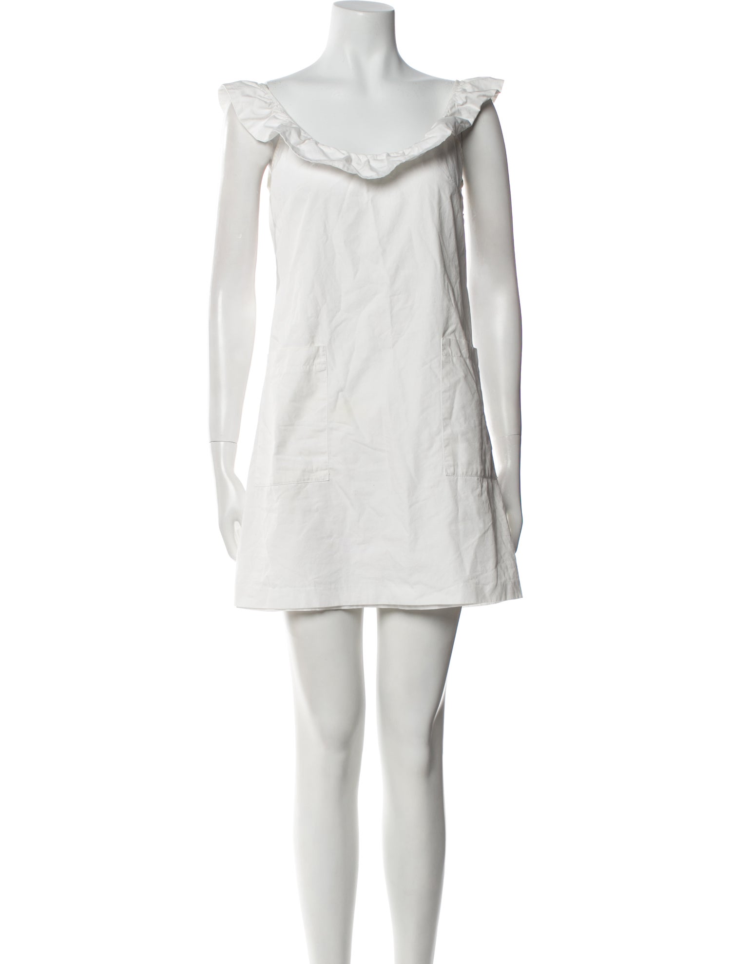 Loeffler Randall Scoop Neck Mini Dress