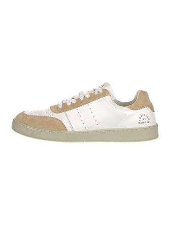 Loeffler Randall Leather Colorblock Pattern Sneakers