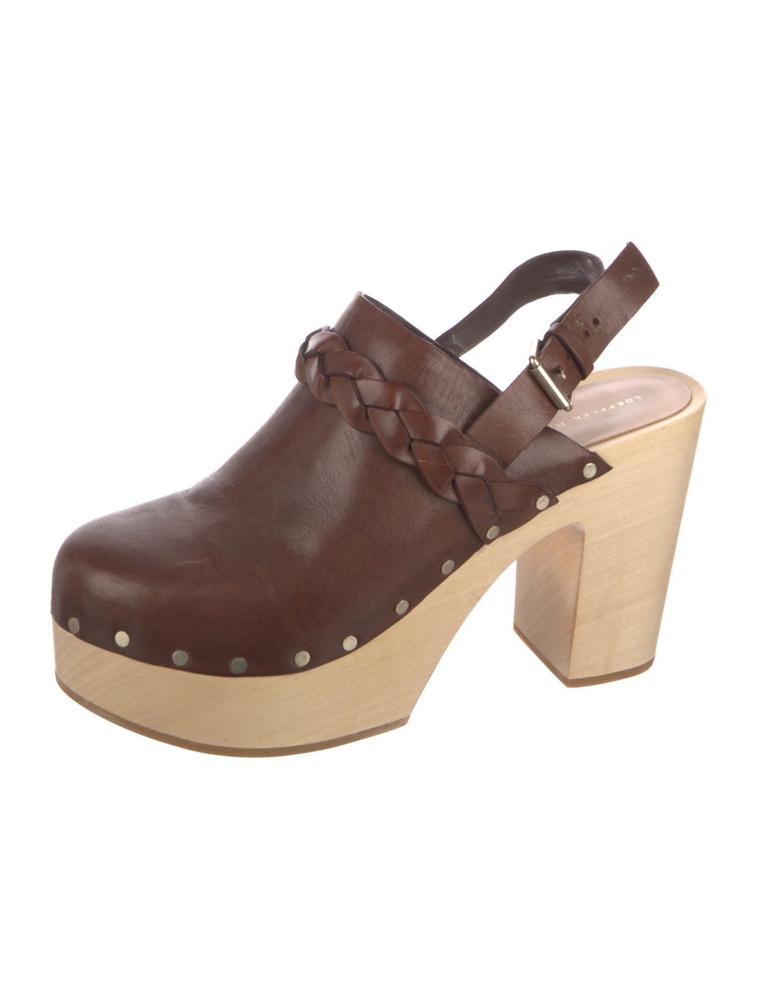 Loeffler Randall Leather Braided Accents Slingback Pumps