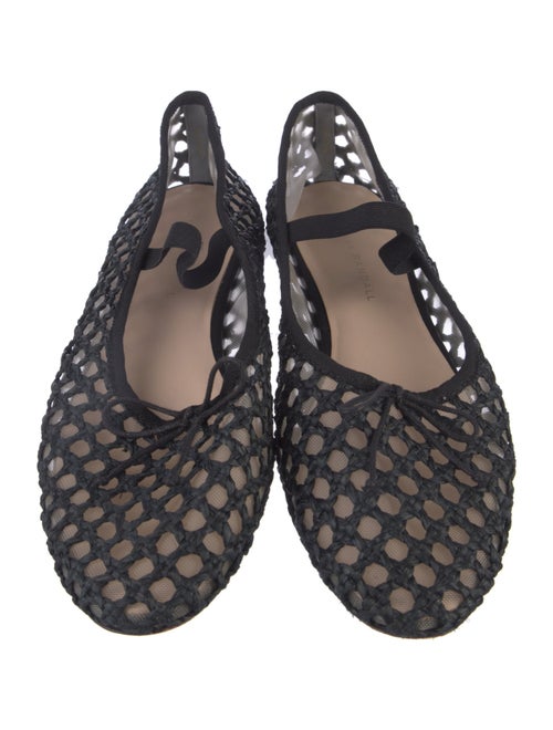 Loeffler Randall Raffia Patterned Mary Jane Flats