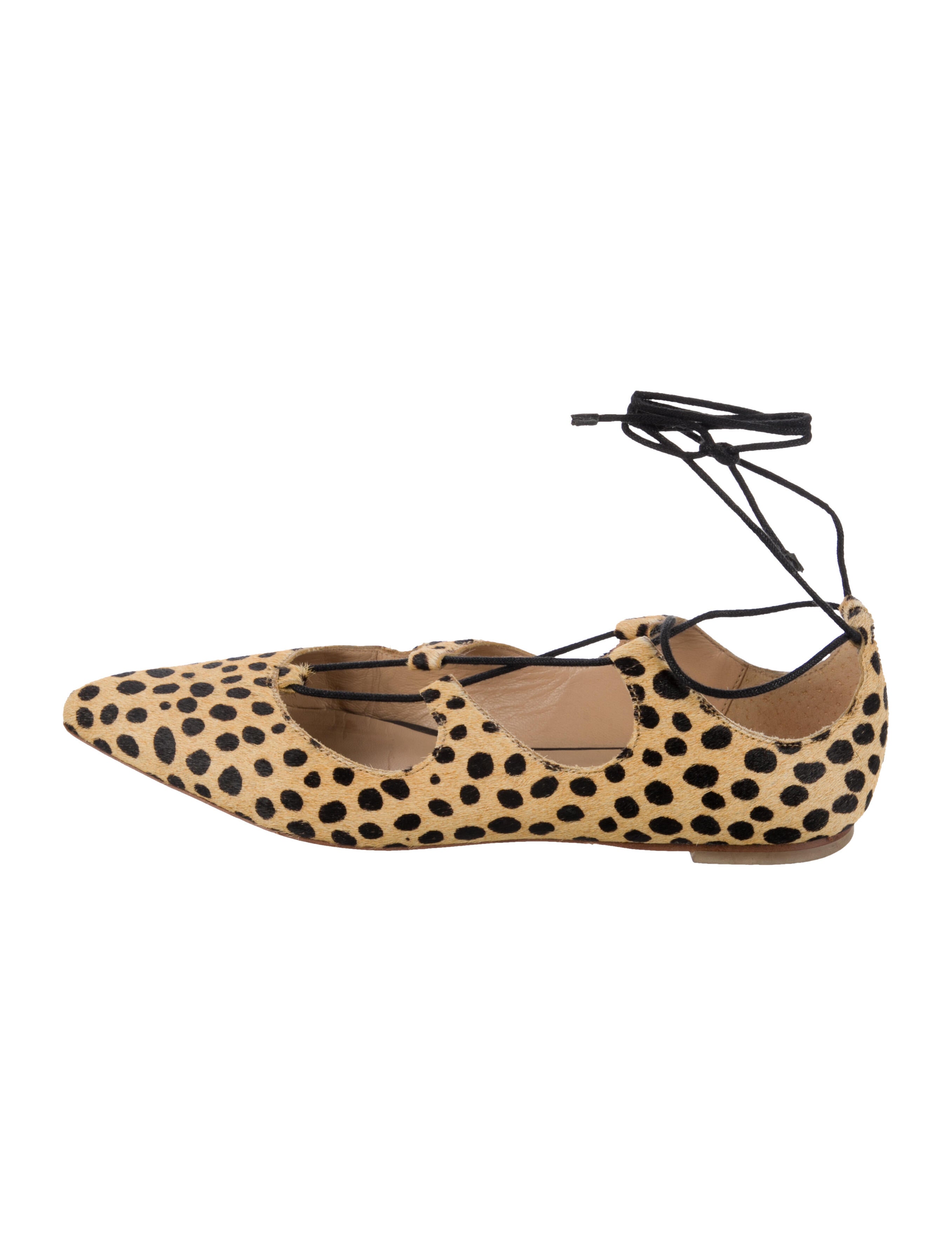 Loeffler Randall Ponyhair Animal Print Ballet Flats