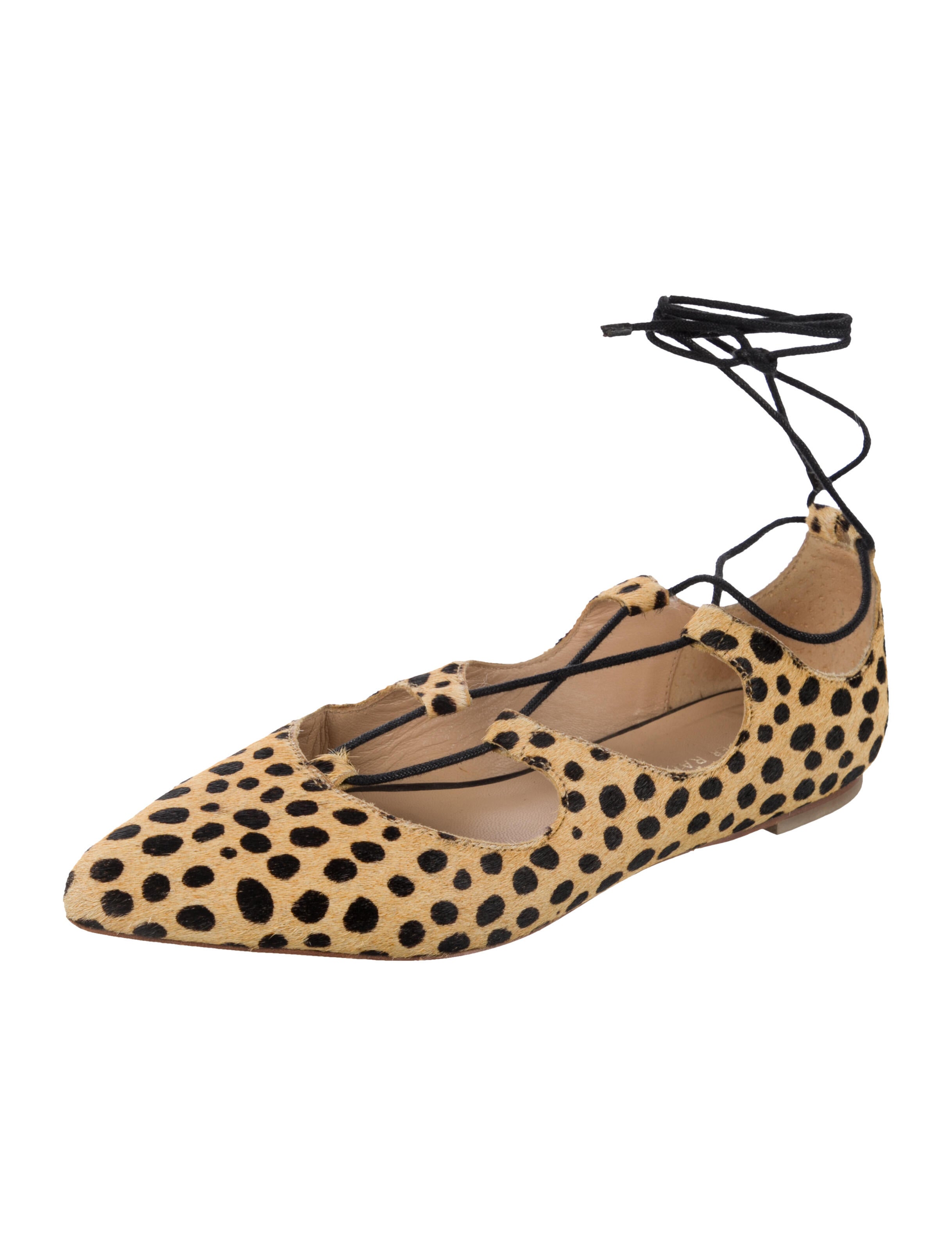 Loeffler Randall Ponyhair Animal Print Ballet Flats