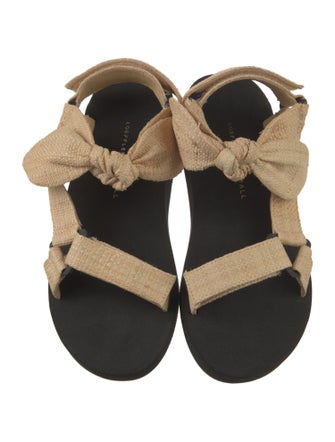 Loeffler Randall Straw Bow Accents Sandals