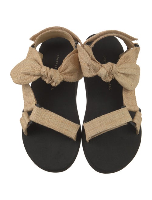 Loeffler Randall Straw Bow Accents Sandals