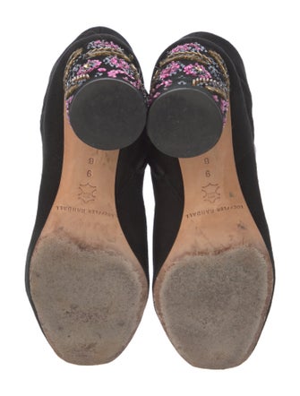 Loeffler Randall Suede Sequin Embellishments Sock Boots