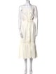 Loeffler Randall Square Neckline Long Dress