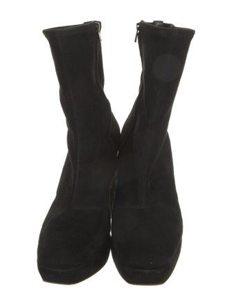 Loeffler Randall Suede Sock Boots