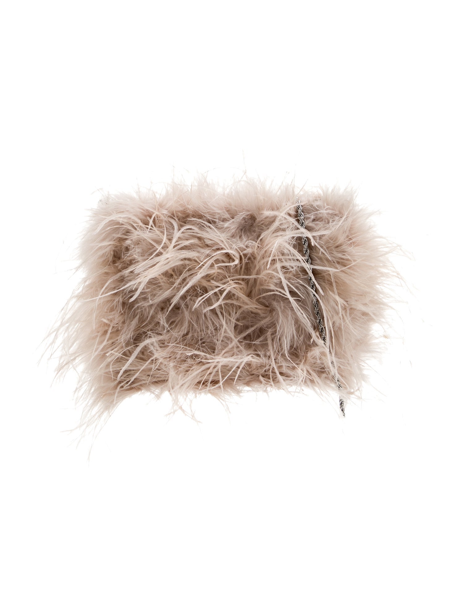 Loeffler Randall Ostrich Feather Evening Bag w/ Tags