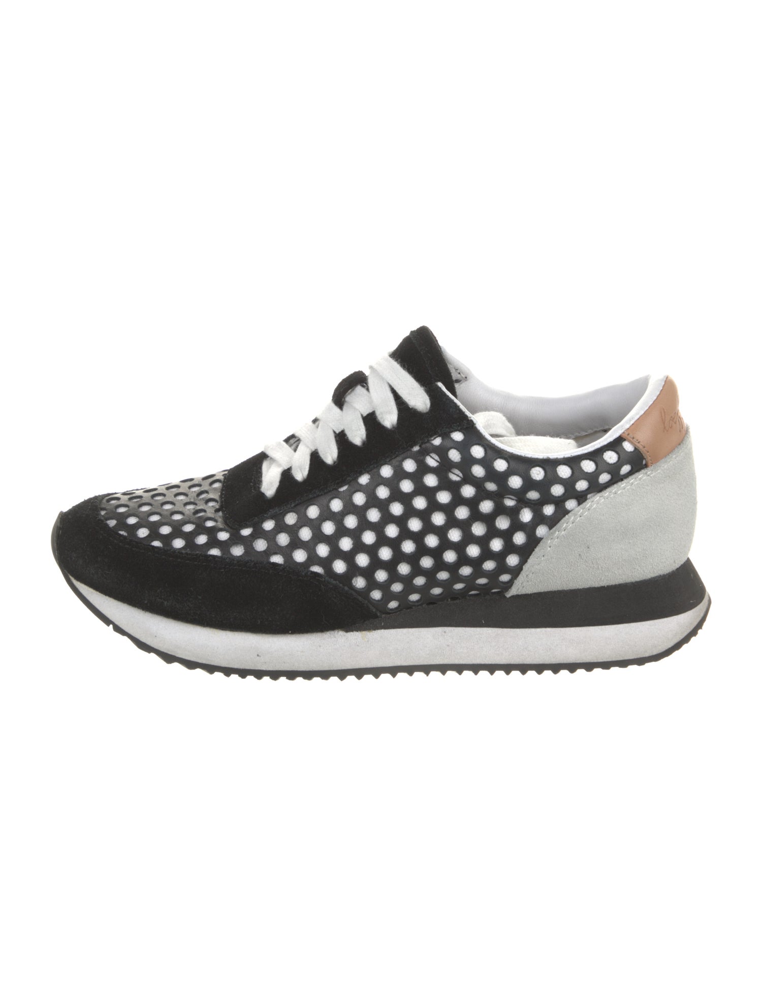 Loeffler Randall Suede Polka Dot Print Sneakers