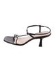 Loeffler Randall Leather T-Strap Sandals