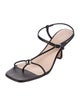 Loeffler Randall Leather T-Strap Sandals