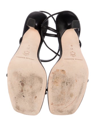 Loeffler Randall Leather T-Strap Sandals