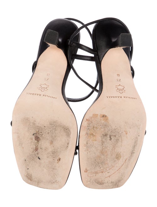 Loeffler Randall Leather T-Strap Sandals