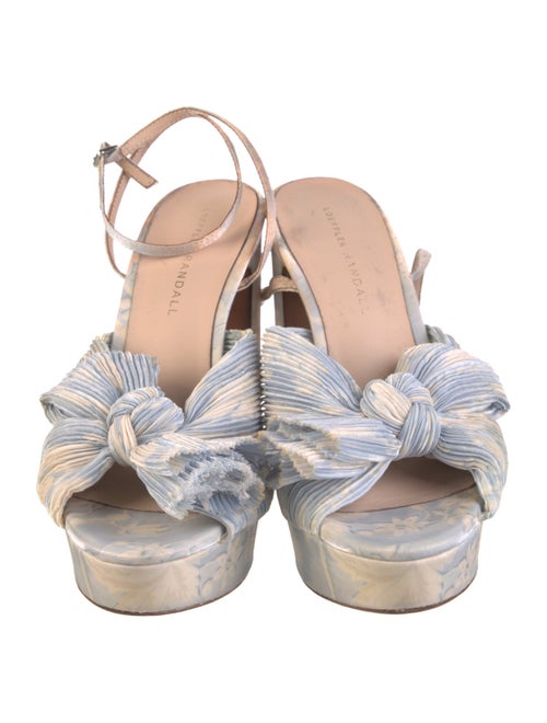 Loeffler Randall Animal Print Bow Accents Sandals