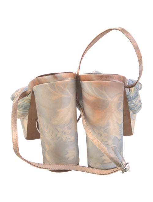 Loeffler Randall Animal Print Bow Accents Sandals