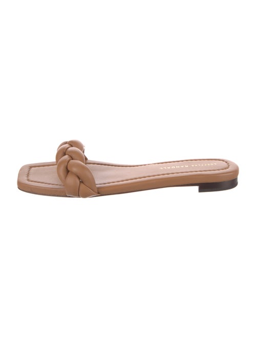 Loeffler Randall Leather Braided Accents Slides