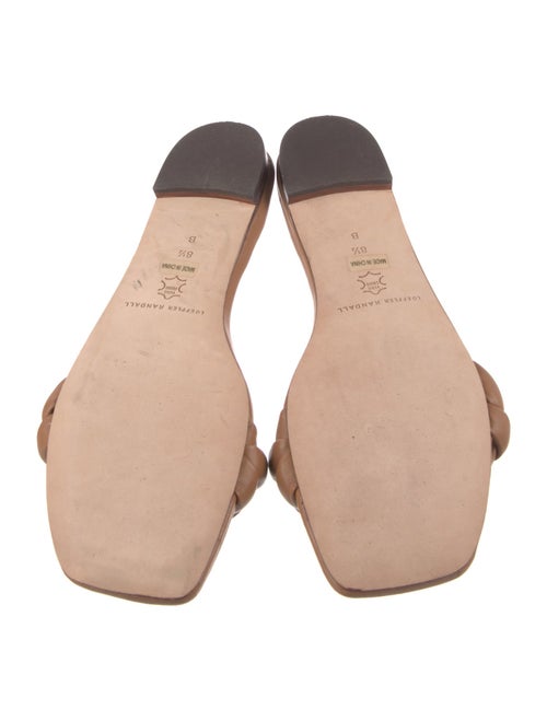 Loeffler Randall Leather Braided Accents Slides