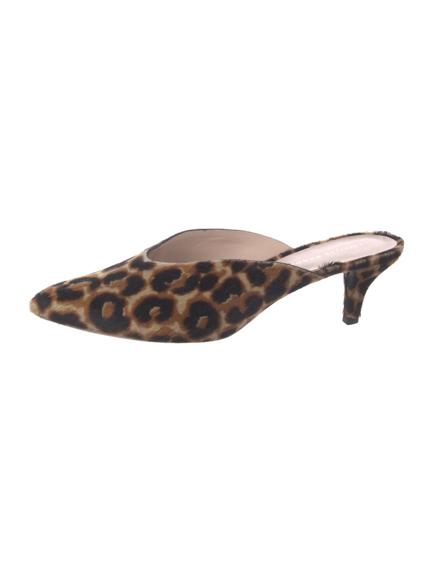 Loeffler Randall Ponyhair Animal Print Mules