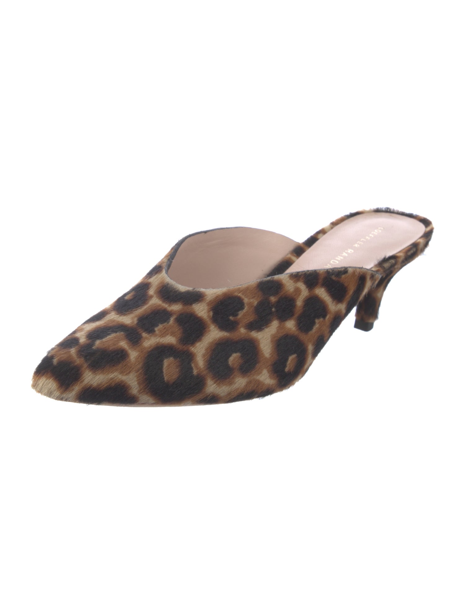 Loeffler Randall Ponyhair Animal Print Mules