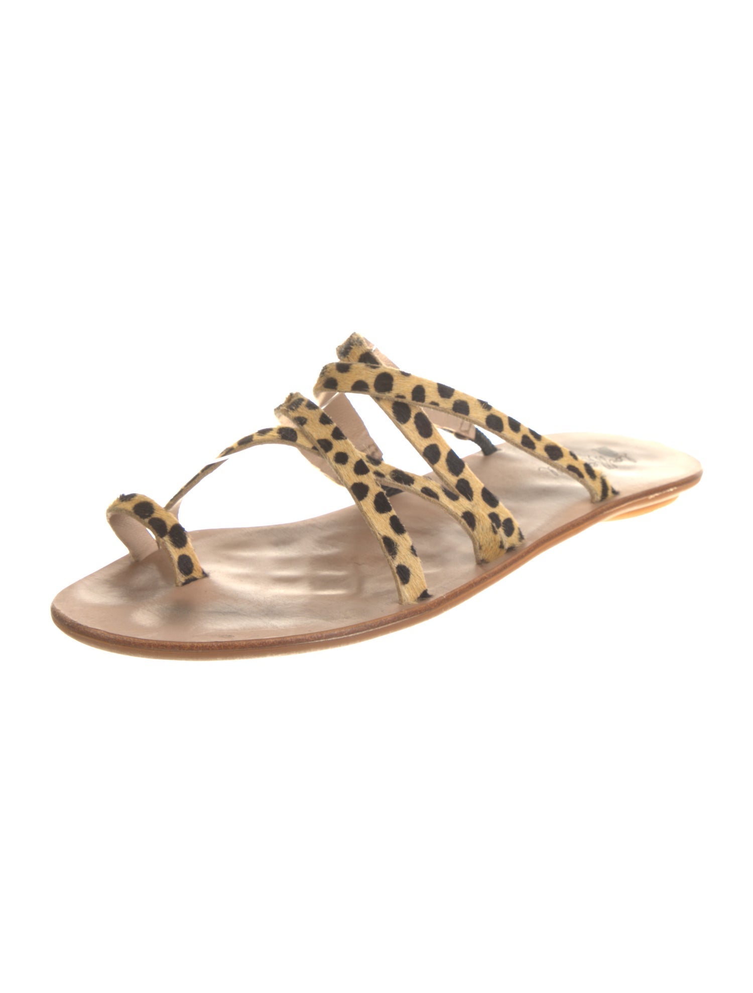 Loeffler Randall Ponyhair Animal Print Slides