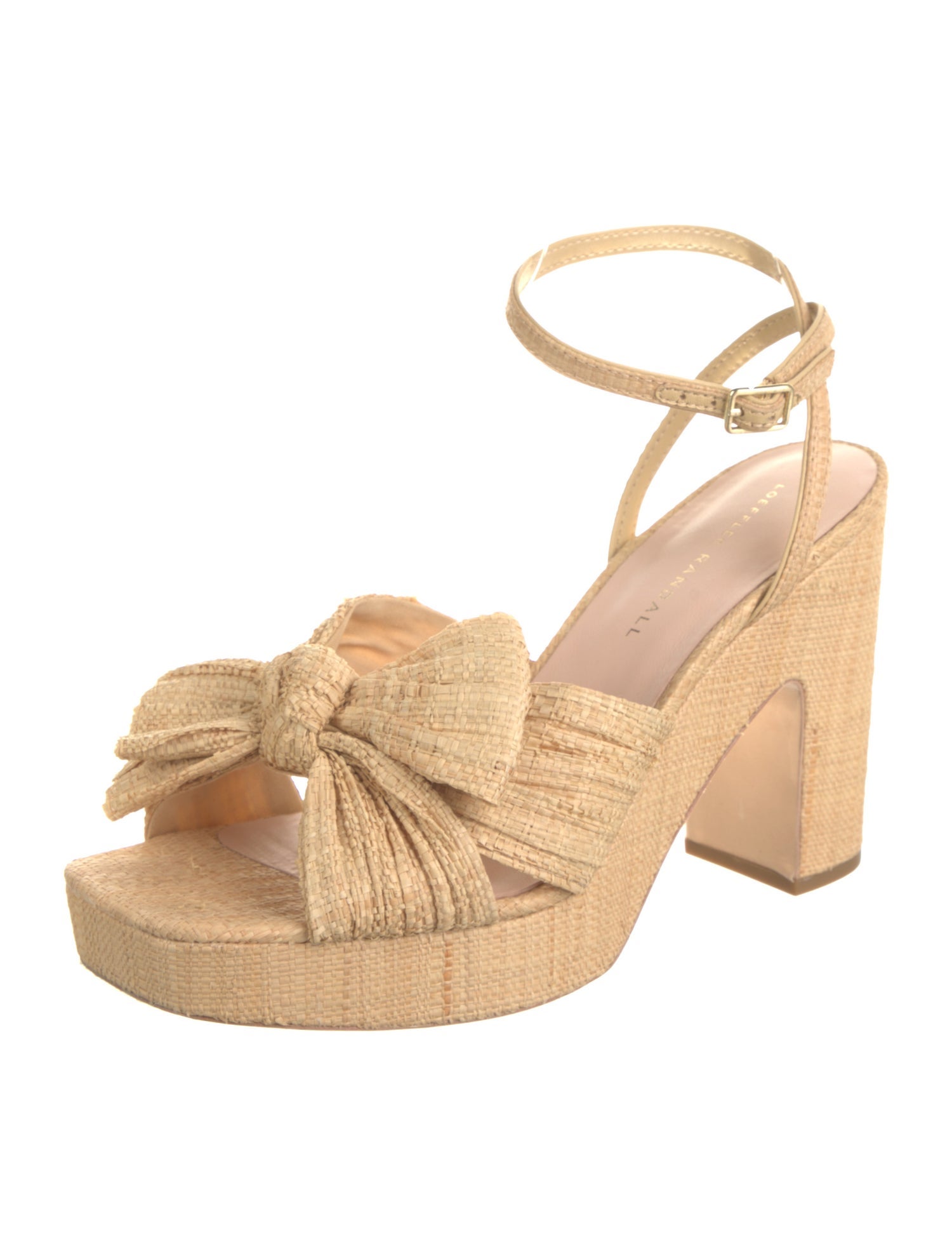 Loeffler Randall Raffia Braided Accents Sandals