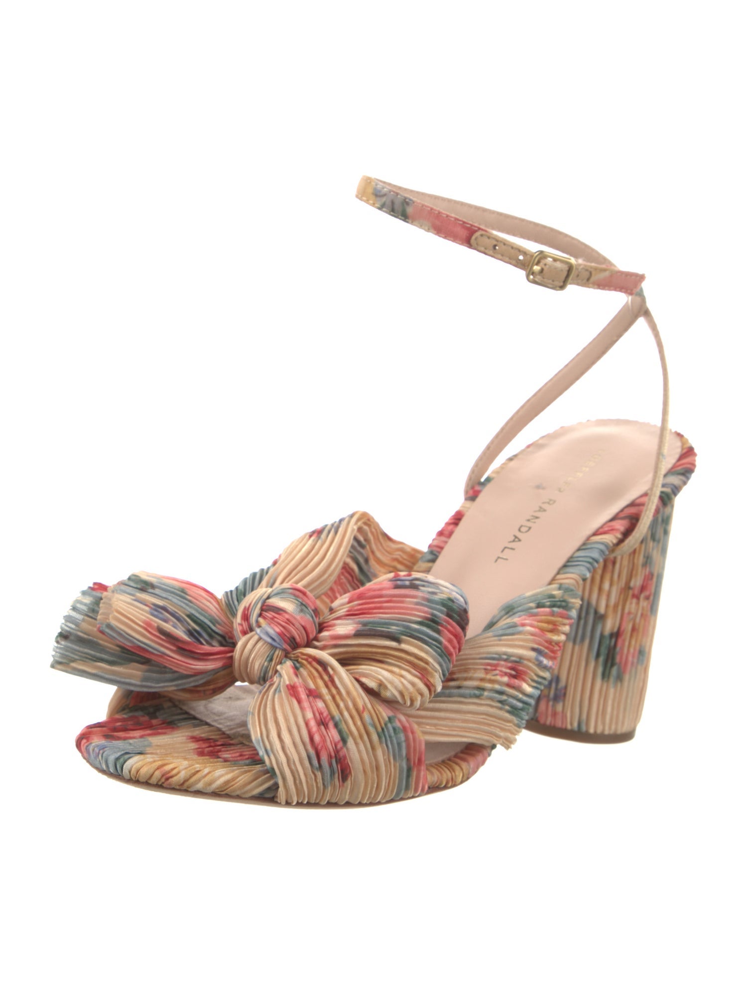 Loeffler Randall Printed Bow Accents Sandals