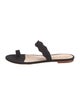 Loeffler Randall Suede Scalloped Accent Slides