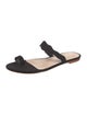 Loeffler Randall Suede Scalloped Accent Slides