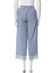 Loeffler Randall Plaid Print Wide Leg Pants
