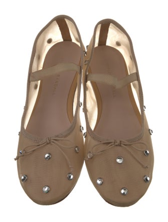 Loeffler Randall Mesh Crystal Embellishments Ballet Flats
