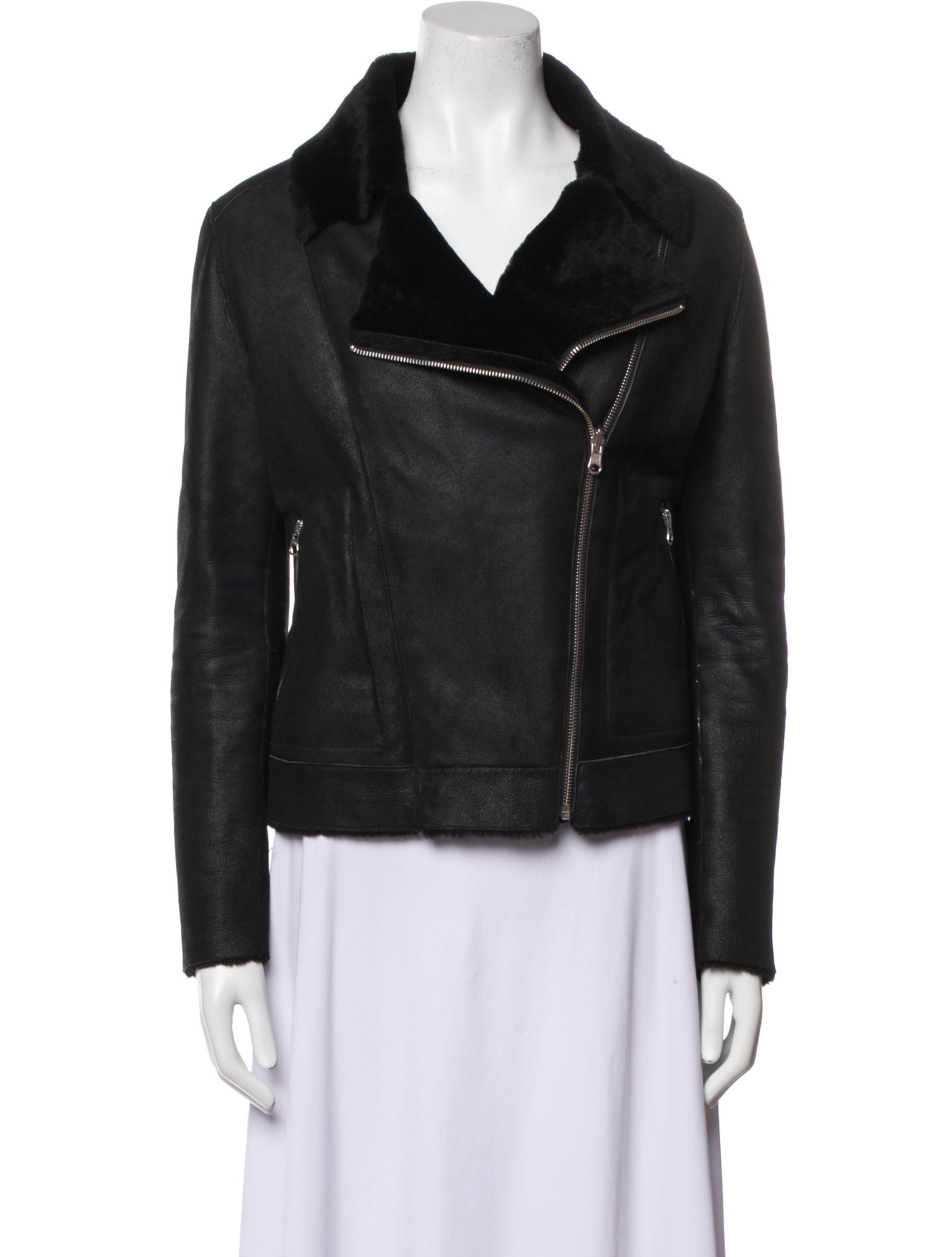 Loeffler Randall Shearling Fur Jacket