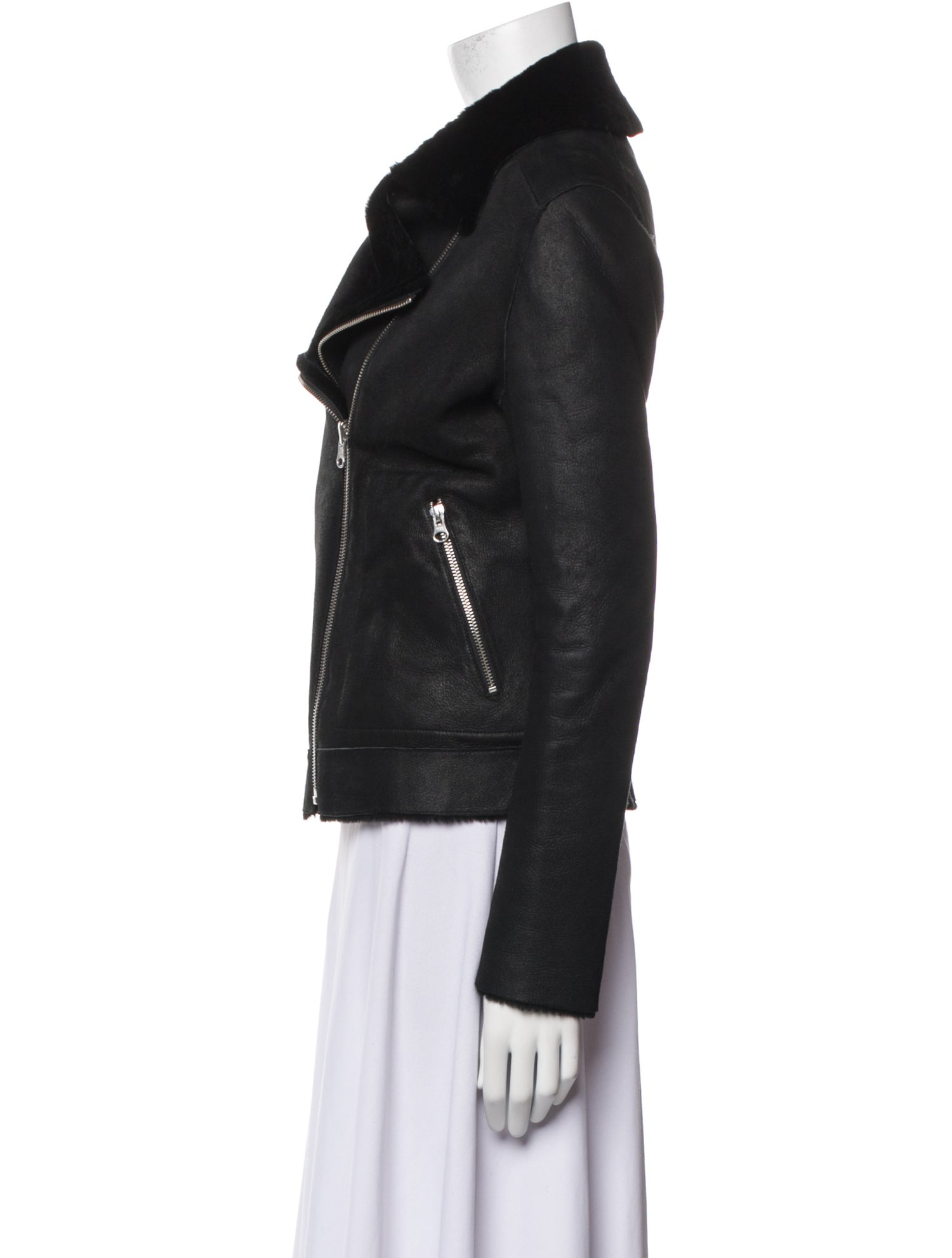 Loeffler Randall Shearling Fur Jacket