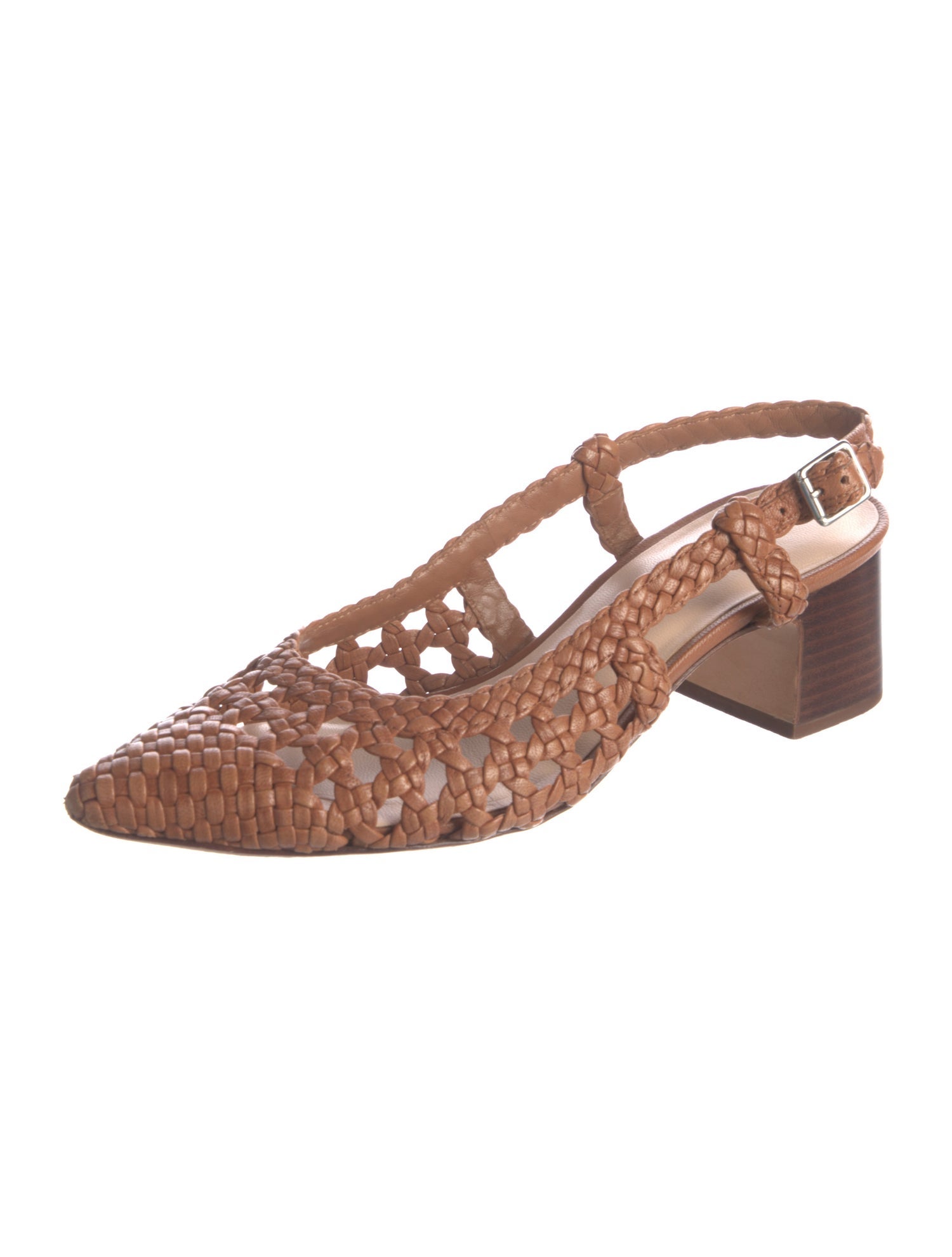 Loeffler Randall Leather Slingback Flats