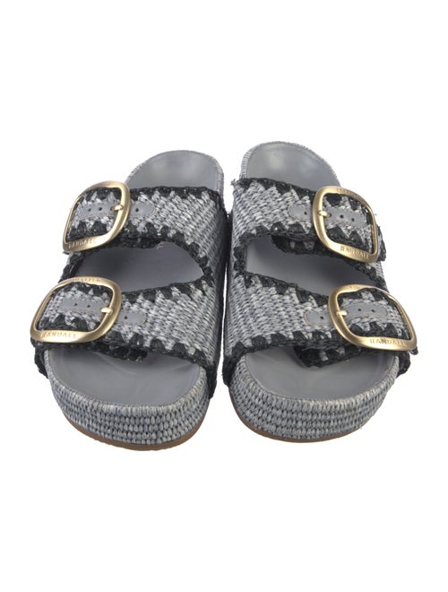 Loeffler Randall Raffia Striped Slides