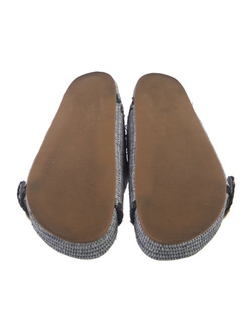 Loeffler Randall Raffia Striped Slides