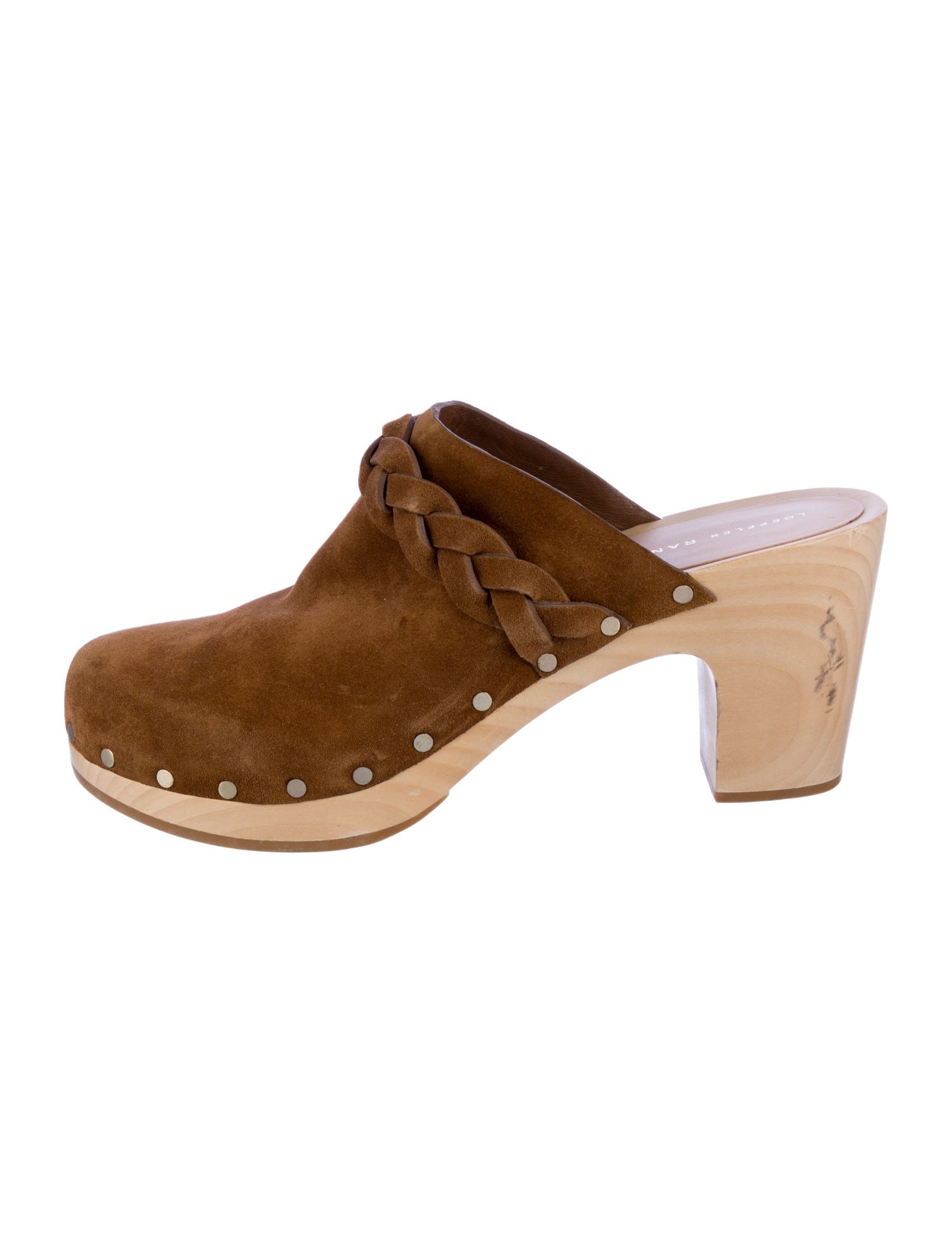 Loeffler Randall Suede Braided Accents Mules