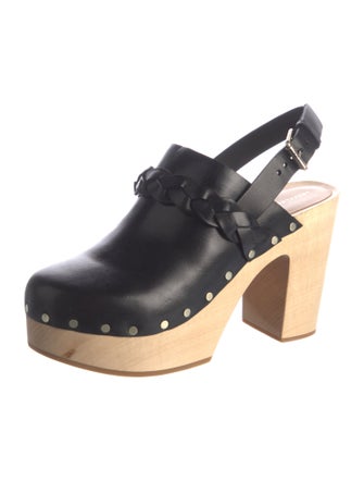 Loeffler Randall Leather Braided Accents Slingback Pumps