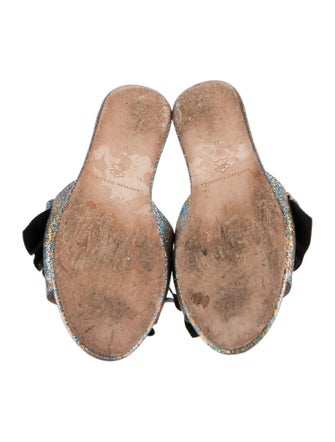 Loeffler Randall Glitter Accents Slides