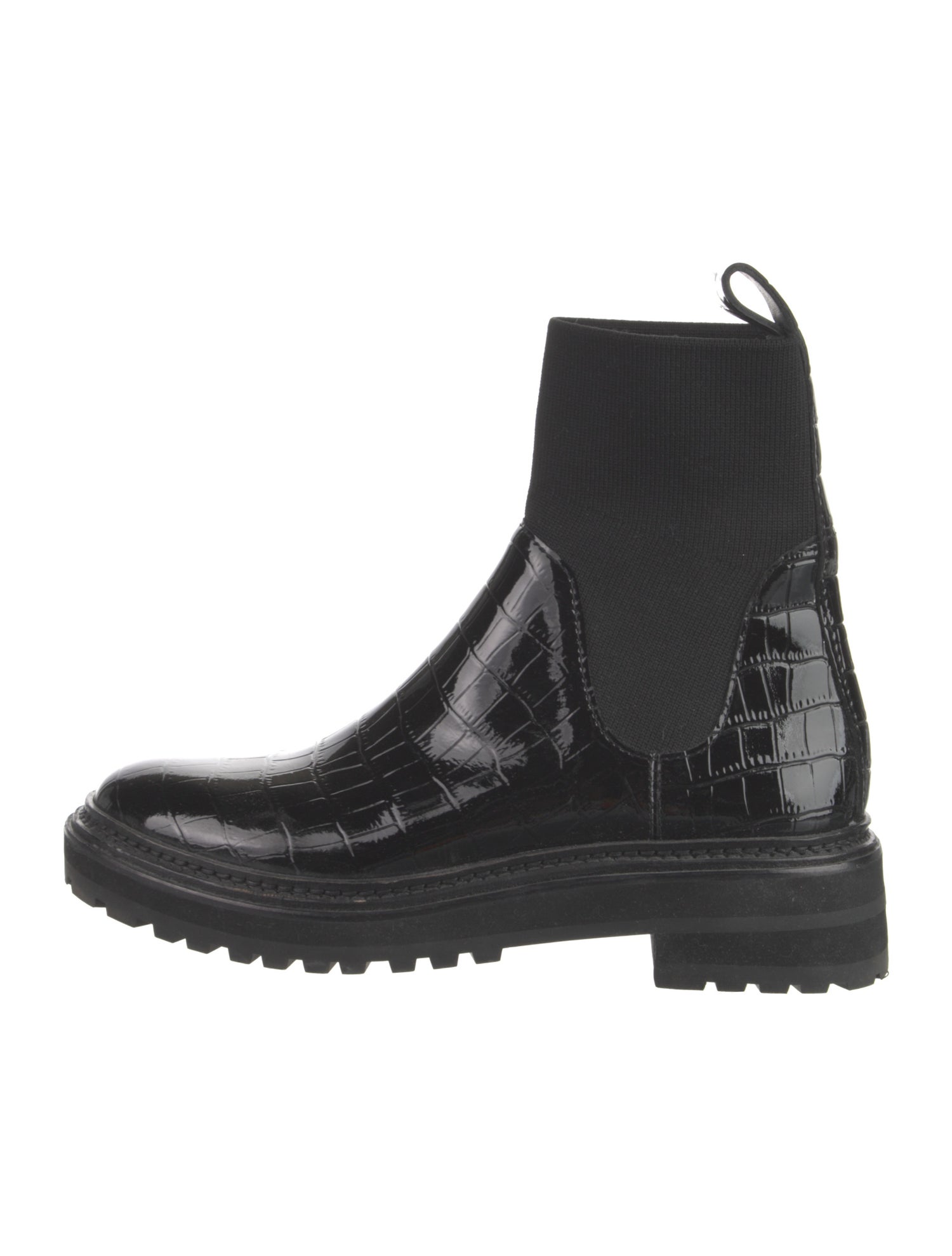 Loeffler Randall Embossed Leather Chelsea Boots