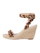 Loeffler Randall Jute Animal Print Espadrilles