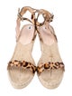 Loeffler Randall Jute Animal Print Espadrilles