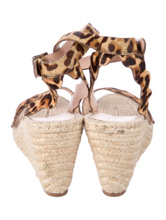 Loeffler Randall Jute Animal Print Espadrilles